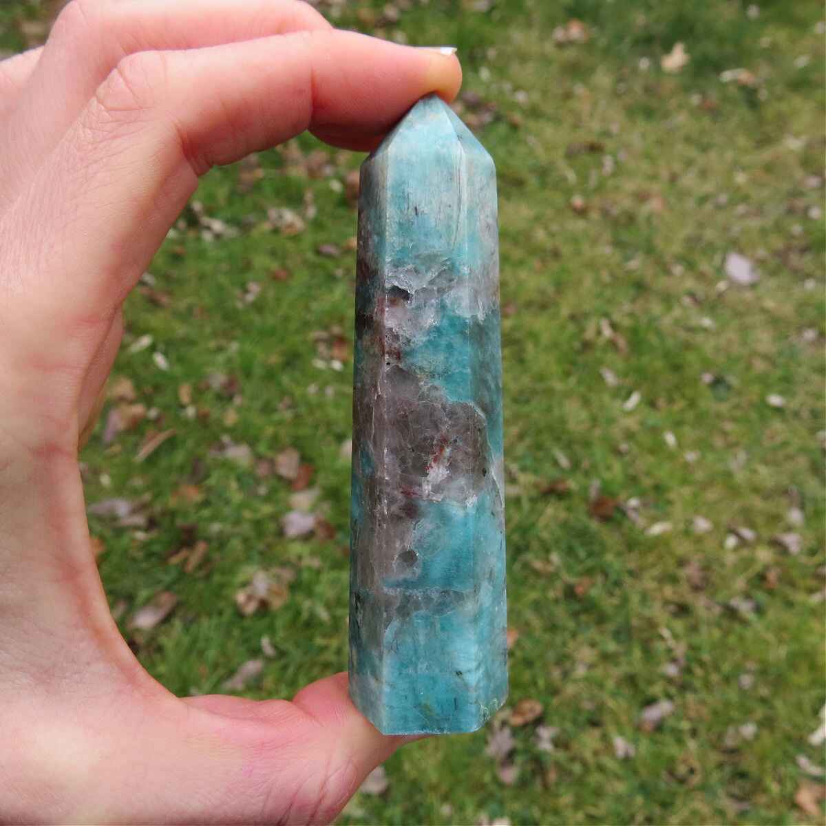 Blue Amazonite Crystal Point
