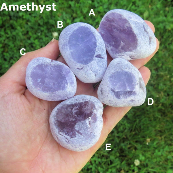 Amethyst Ema Egg Window Crystal Seer Stone