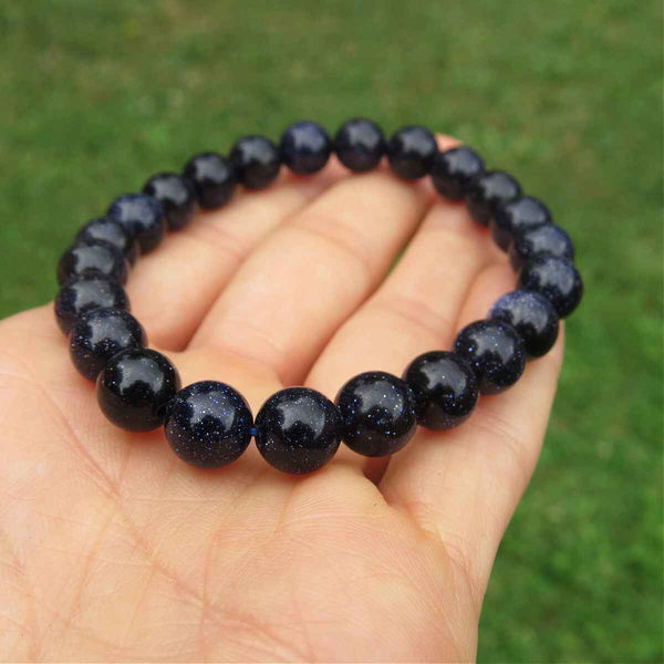 Blue Goldstone Crystal Bracelet