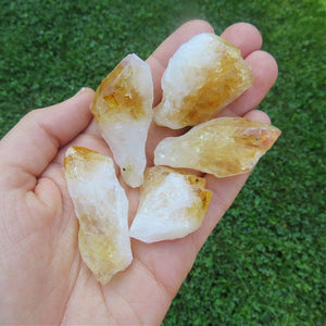 Raw Citrine Crystal Point