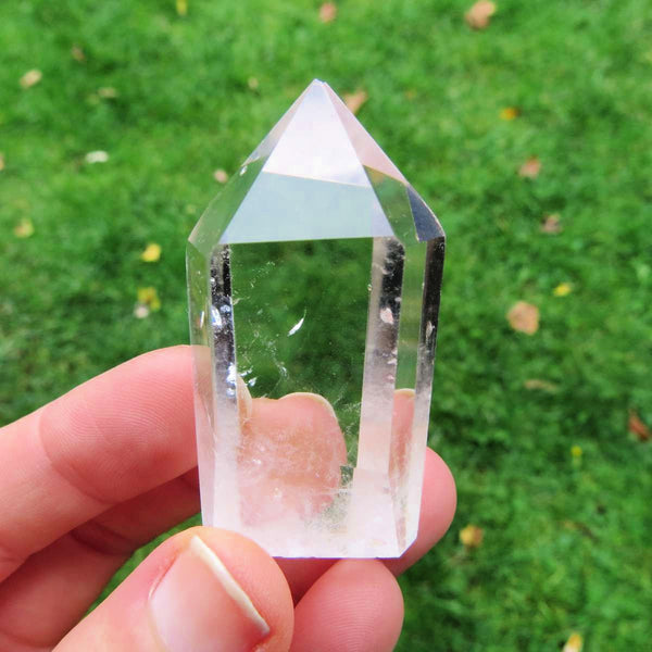 Polished Clear Quartz Point Tower - Standing Crystal Point