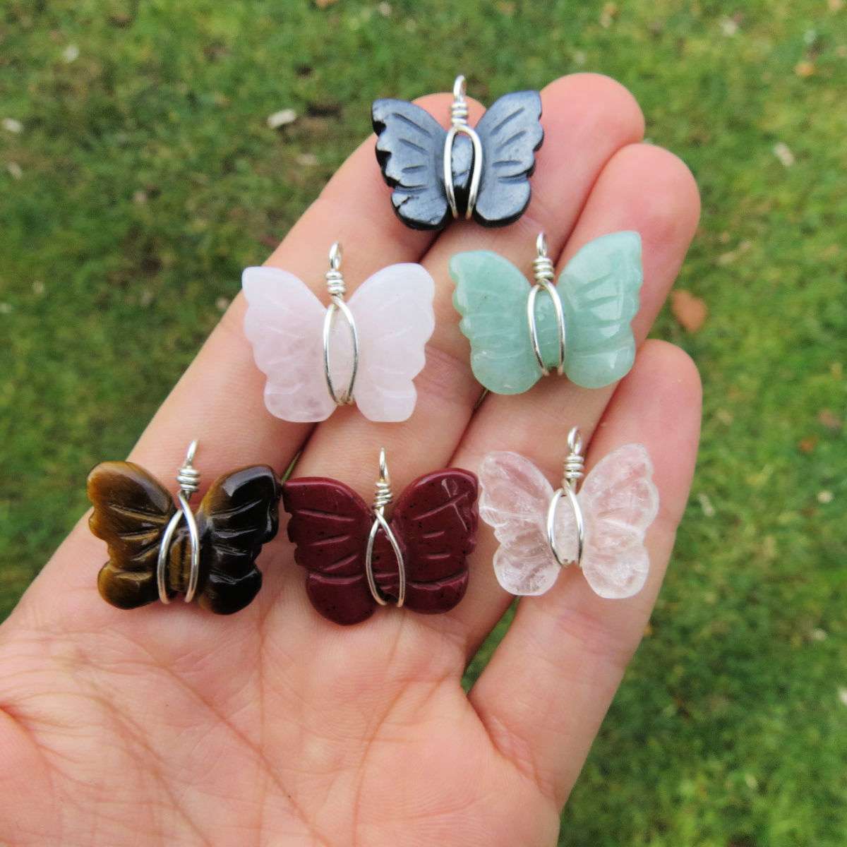 MiniCrystal Butterfly Necklaces