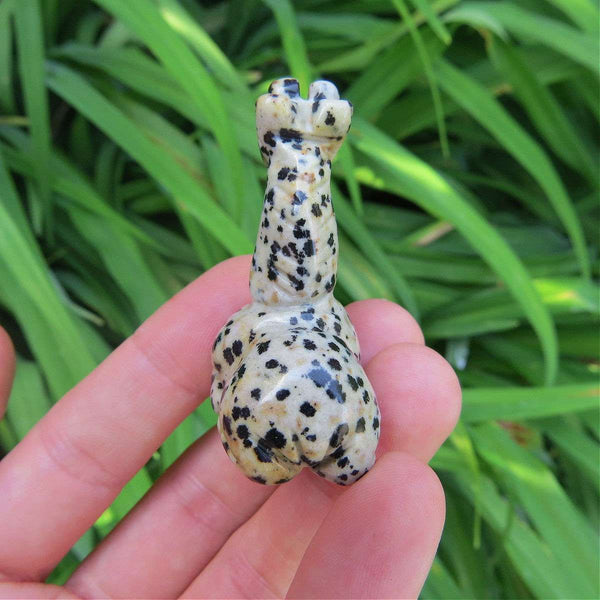 Crystal Giraffe Carving 1.5" |  Jasper Crystal Animal Figurine
