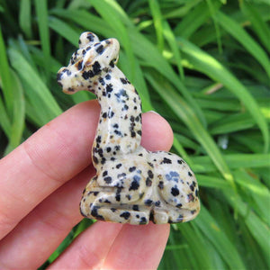 Crystal Giraffe Carving 1.5" |  Jasper Crystal Animal Figurine