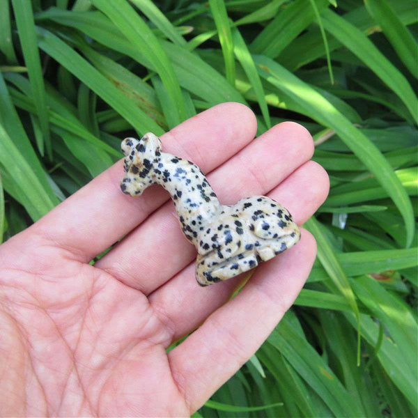 Crystal Giraffe Carving 1.5" |  Jasper Crystal Animal Figurine