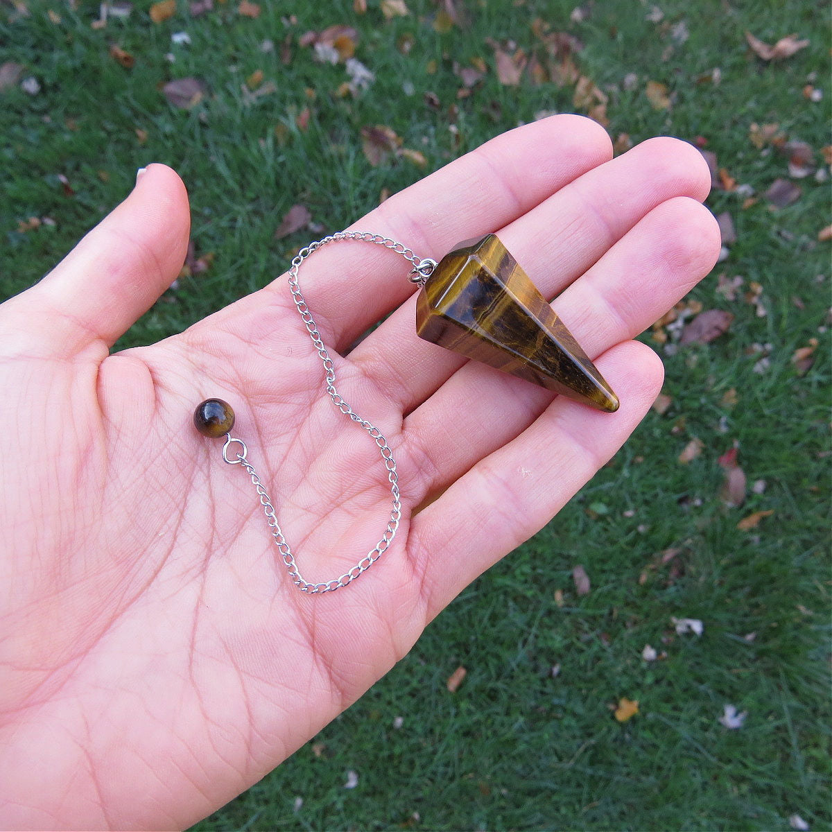 Crystal Pendulum for Dowsing | Divination Stone Pendulum 1.5"