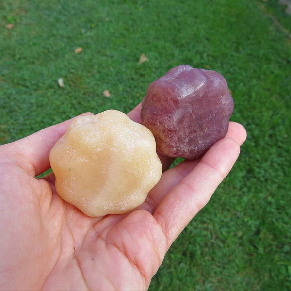 Crystal Pumpkin Stone Carvings