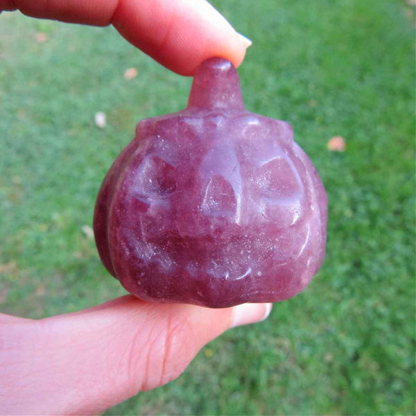 Strawberry Quartz Crystal Pumpkin Carving