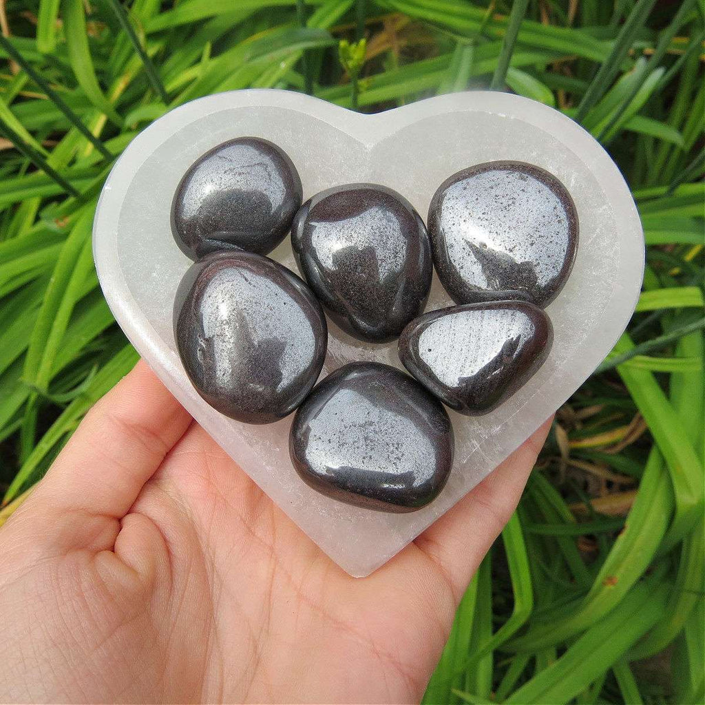 Hematite Tumbled Stone, Women's, Size: One size, Grey Type