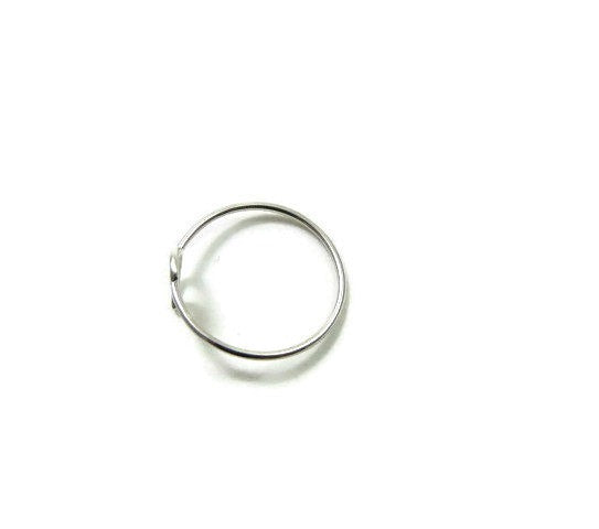 Sterling Silver Crescent Moon Ring | Half Moon Jewelry