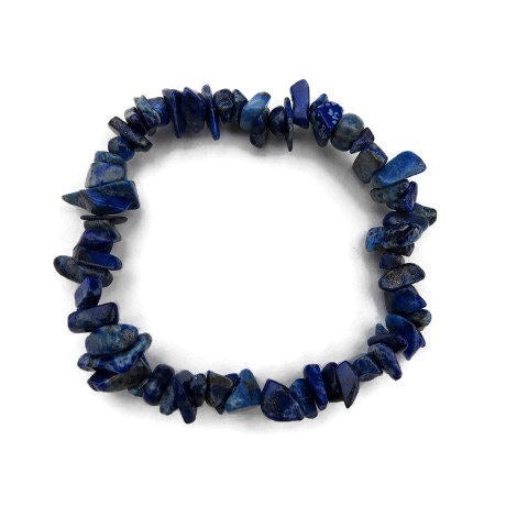 Lapis Lazuli Bracelet | Blue Crystal Healing Stone Bracelet | Lapis Lazuli Jewelry