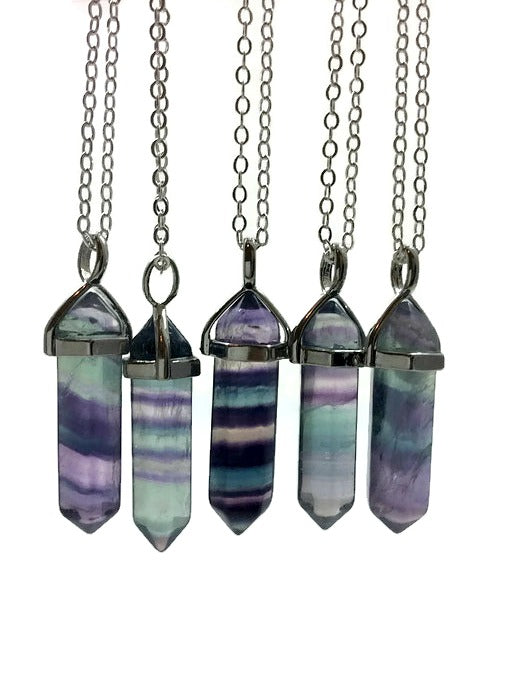 Rainbow Fluorite Necklace