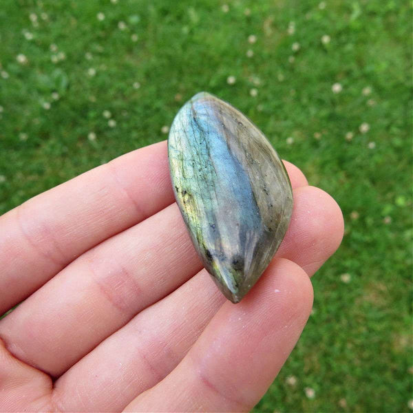 Labradorite Crystal Cabochon 2" Flashy Labradorite Stone