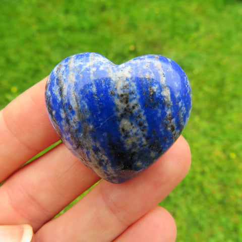 Blue Lapis Lazuli Crystal Heart Stone