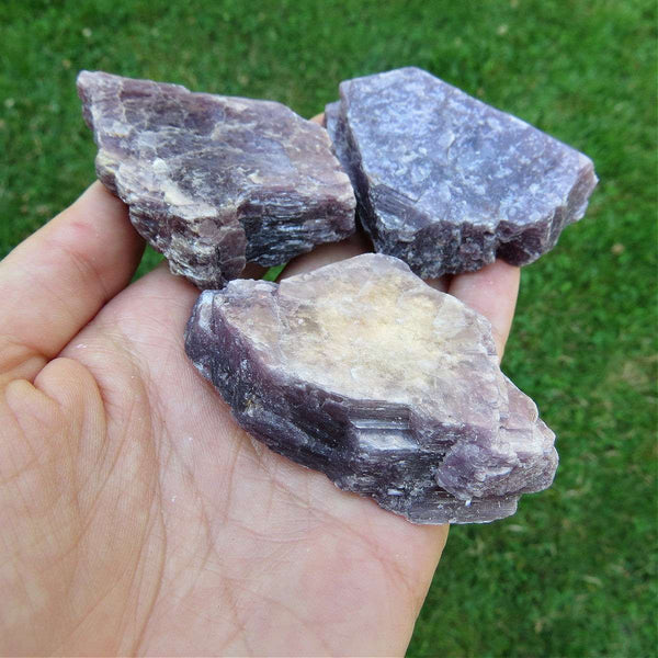 Raw Lepidolite Stone Slab | Crystal for Anxiety & Stress