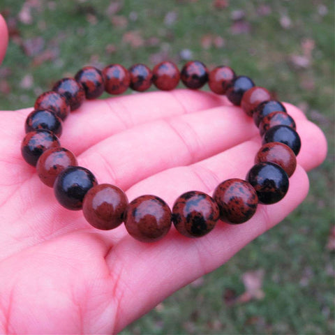 Mahogany Obsidian Crystal Bracelet