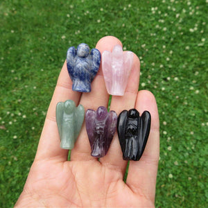 Mini Crystal Angel Carvings