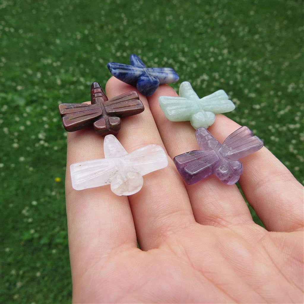 Crystal Dragonfly Stone Carvings