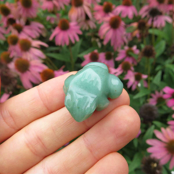 Green Aventurine Crystal Frog Stone