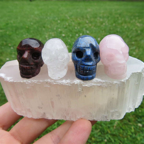 Mini Crystal Skull Carving