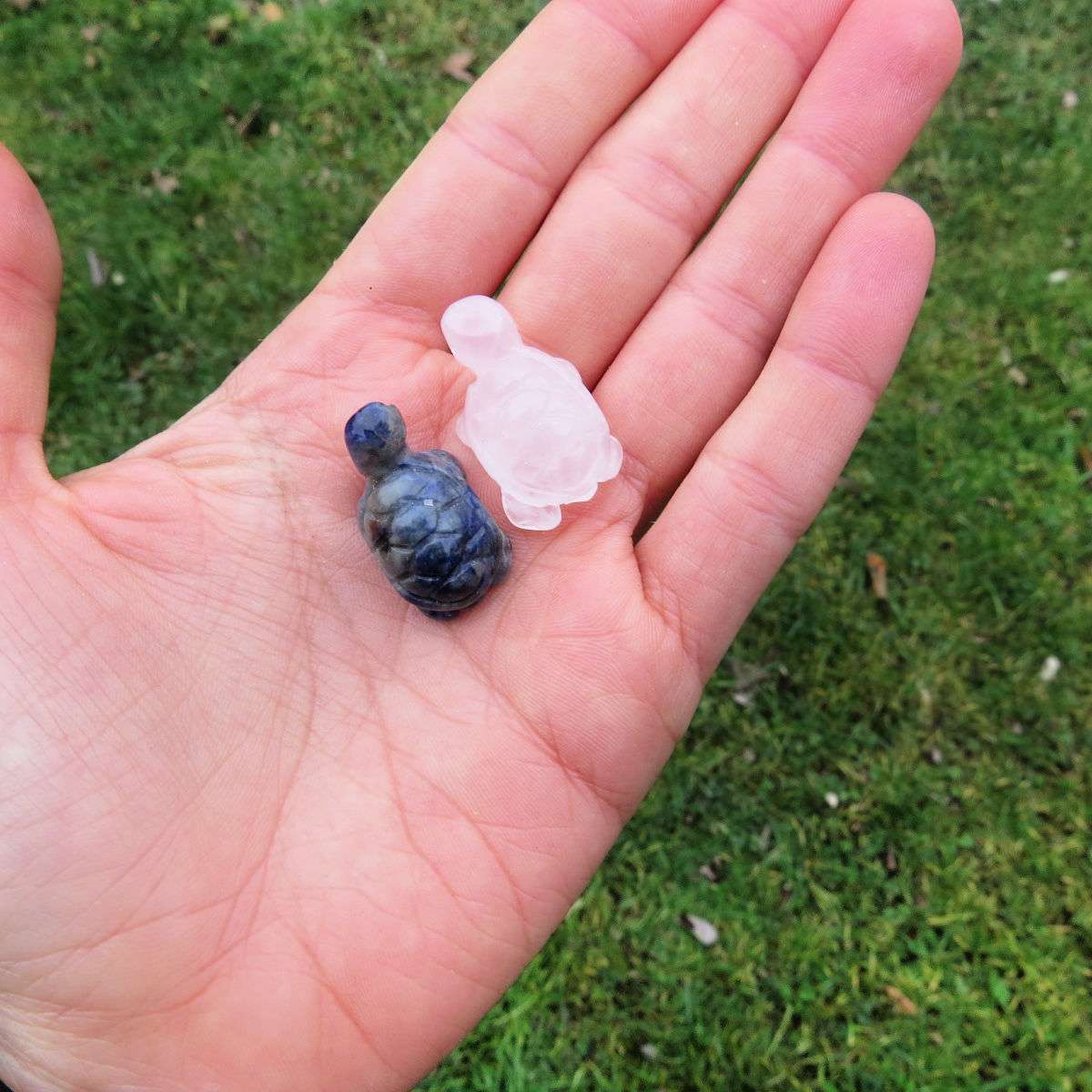 Mini Crystal Turtle Carving 1" | Stone Animal Turtle Figurine