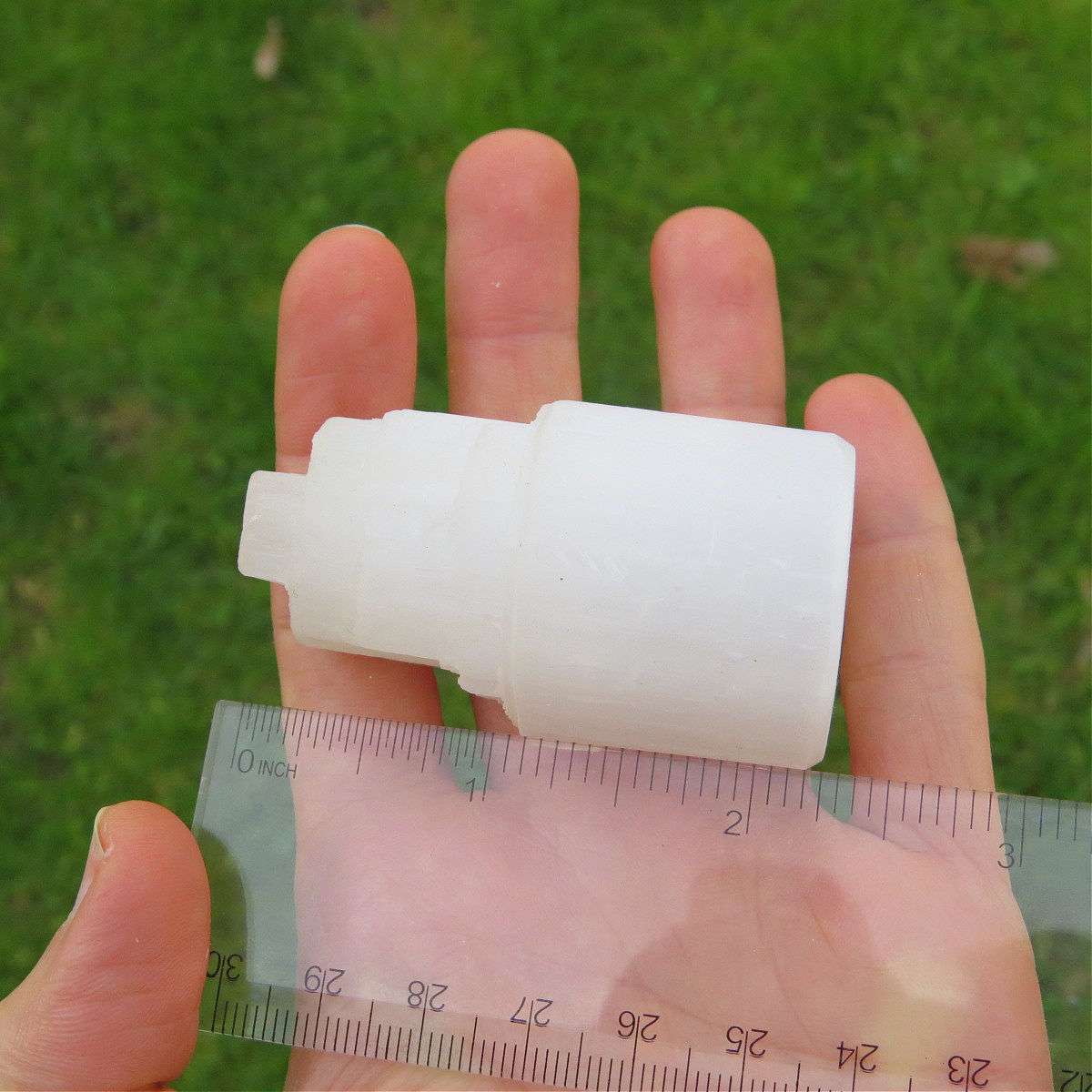 Mini Selenite Crystal Tower 2.25" | Standing Selenite Stone for Cleansing Energy