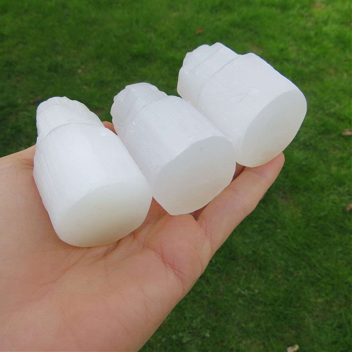 Mini Selenite Crystal Tower 2.25" | Standing Selenite Stone for Cleansing Energy