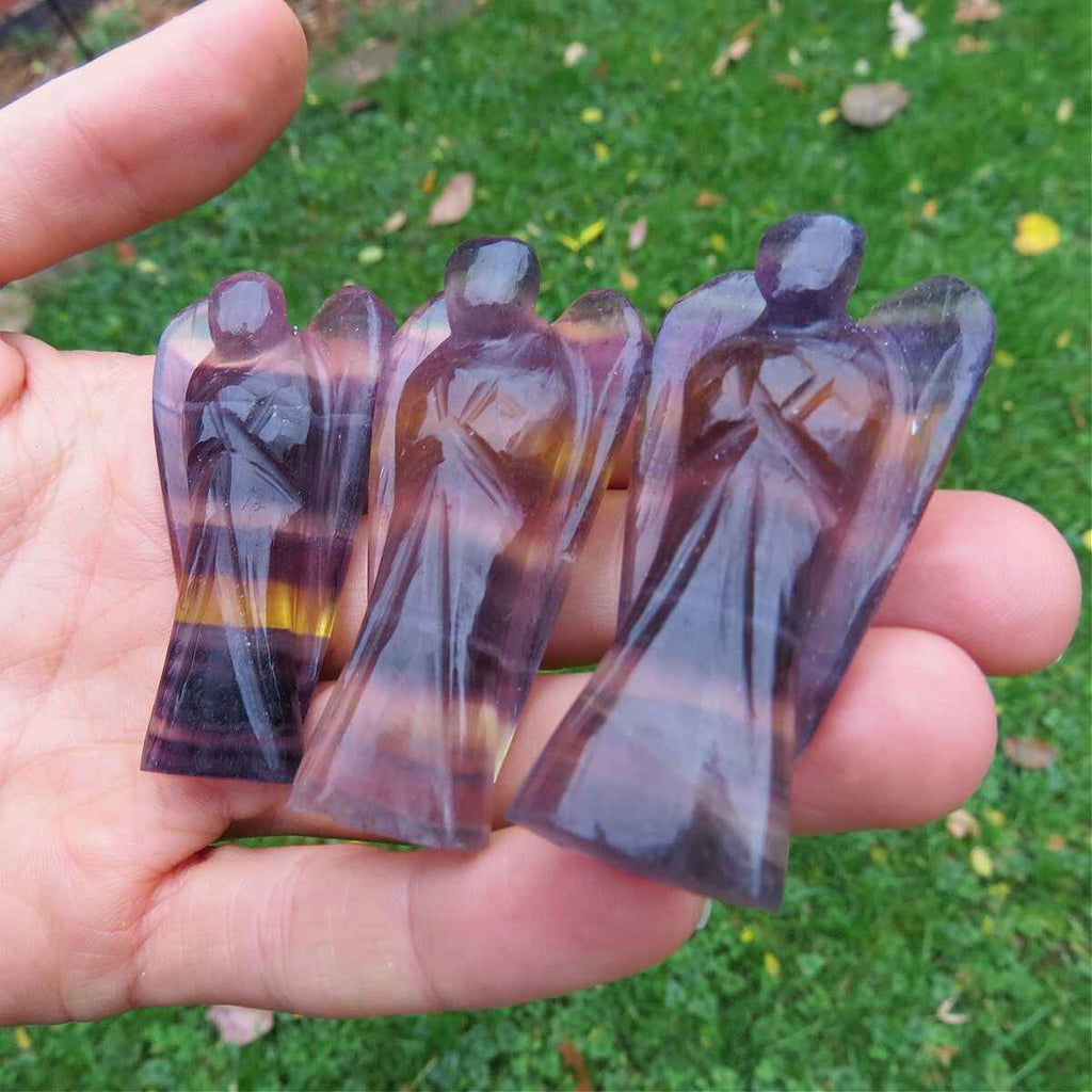 Rainbow Fluorite Crystal Angel
