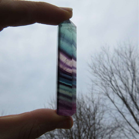 Rainbow Fluorite Point Small