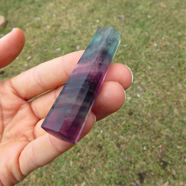 Rainbow Fluorite Crystal Tower 2.5" Small Fluorite Point