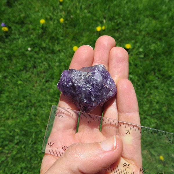 Raw Amethyst Crystal Chunk 1.5" Purple Amethyst Stone