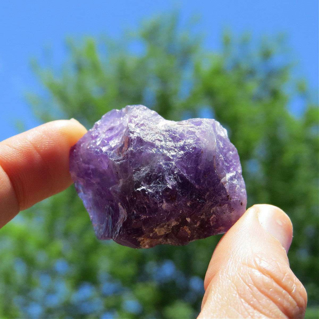 Raw Amethyst Crystal Chunk 1.5 Purple Amethyst Stone