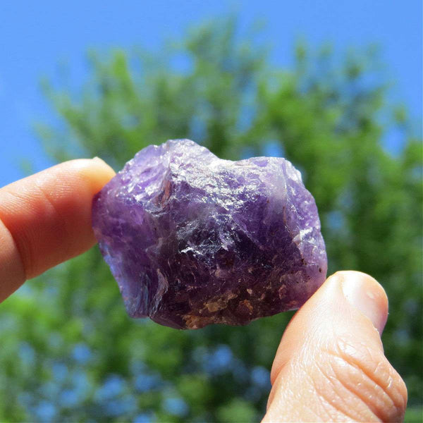 Raw Amethyst Crystal Chunk 1.5" Purple Amethyst Stone