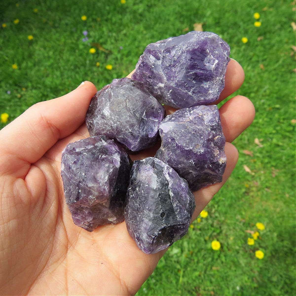 Raw Amethyst Crystal Chunk 1.5" Purple Amethyst Stone