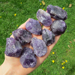 Raw Amethyst Crystal Chunk 1.5" Purple Amethyst Stone