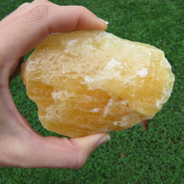 Raw Orange Calcite Crystal Stone