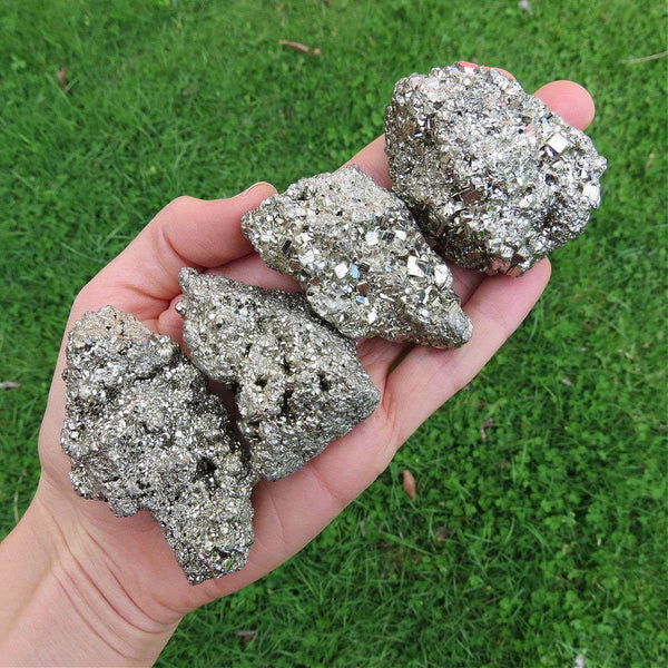 Raw Pyrite Crystal Clusters