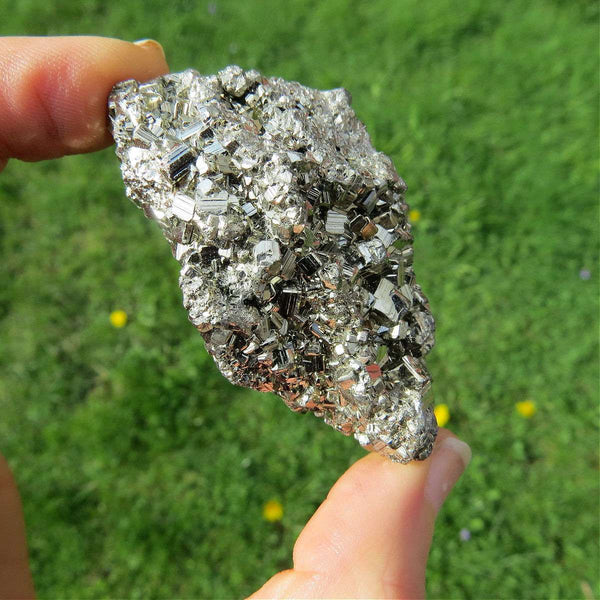 Raw Pyrite Stone - Fools Gold Crystal Cluster