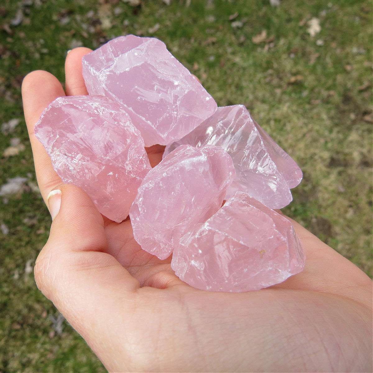 Raw Rose Quartz Crystal 1.75" | Love Stone for Heart Chakra