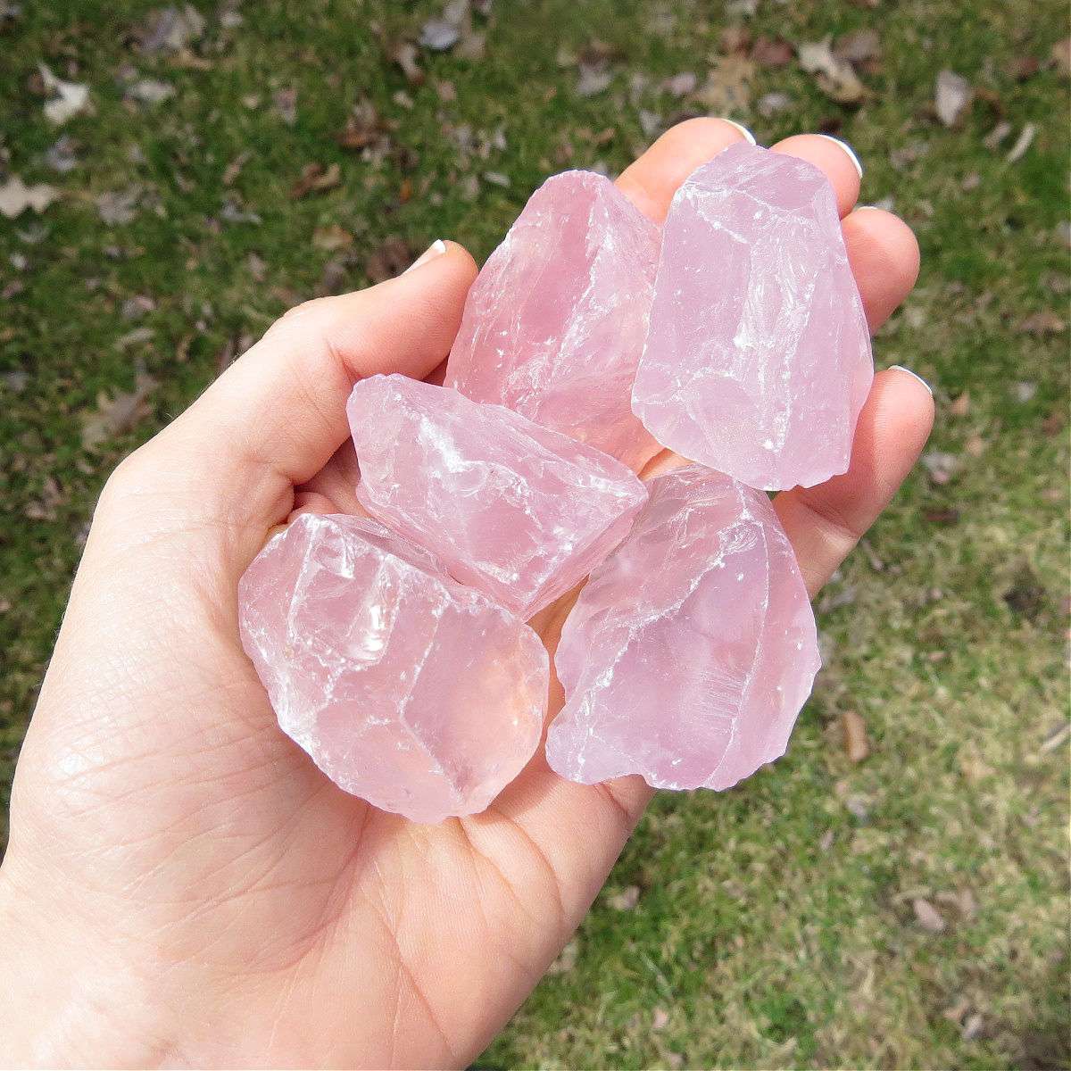Raw Rose Quartz Crystal - Pink Love Stone for Heart Chakra