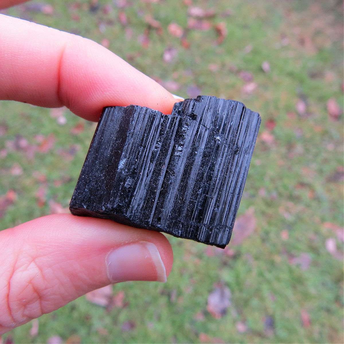 Raw Black Tourmaline Crystal Stone Chunk