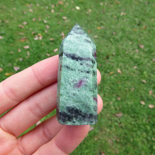 Ruby in Zoisite Crystal Point - Anyolite Crystal Tower