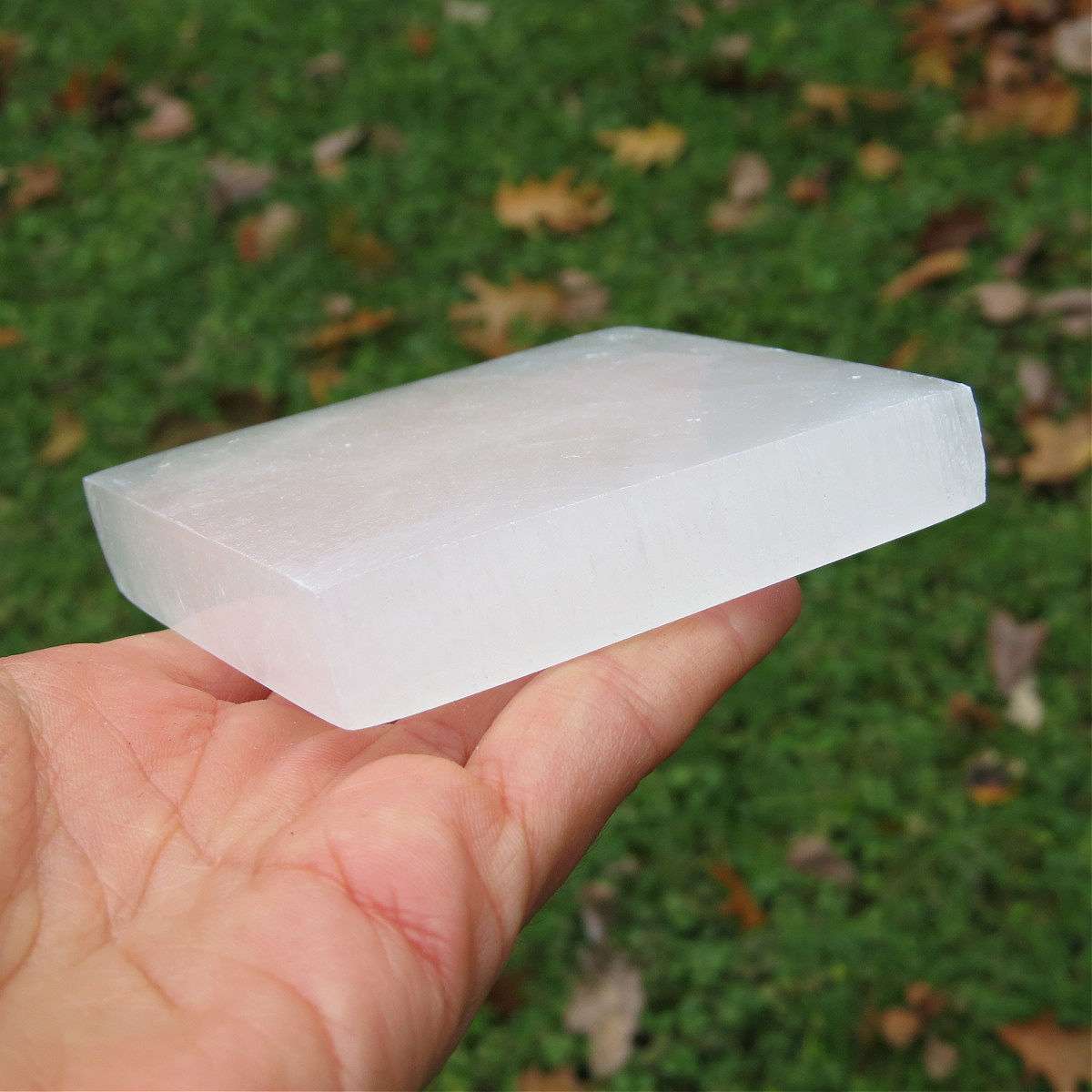 Selenite Charging Plate 3" | Cleansing Crystal Selenite Slab