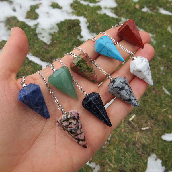 Crystal Pendulum for Divination | 1" Mini Stone Pendulum