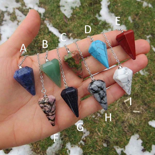 Crystal Pendulum for Divination | 1" Mini Stone Pendulum