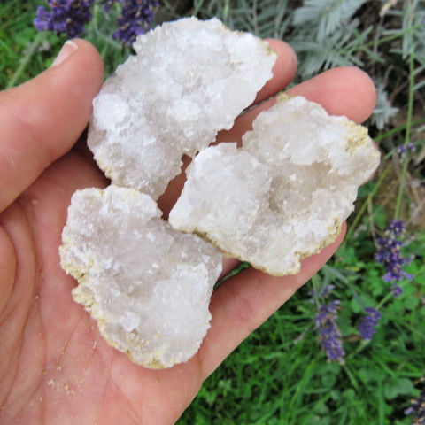 Small Druzy Quartz Geodes