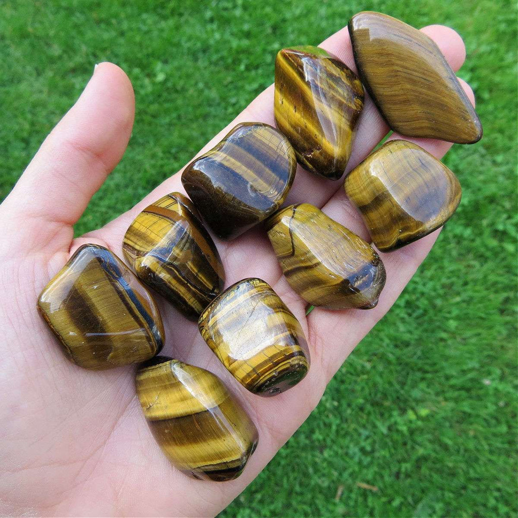 Tigers Eye Crystal Tumbled Stone