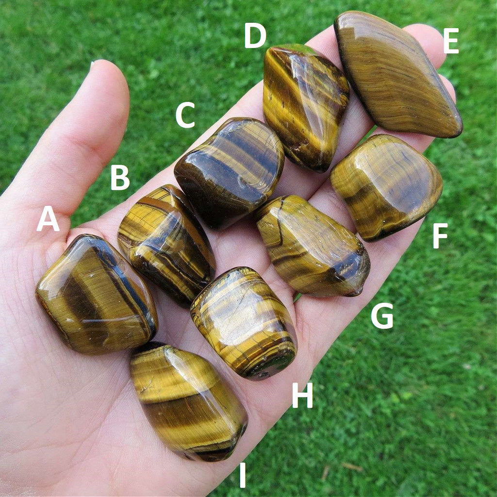 Tigers Eye Crystal Tumbled Stone