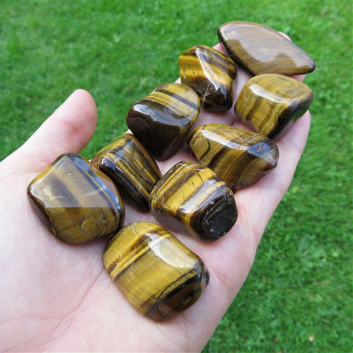 Tigers Eye Crystal Tumbled Stone
