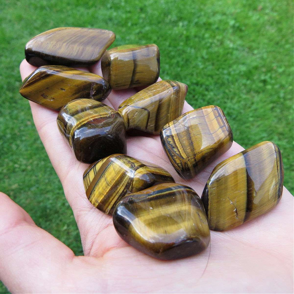 Tigers Eye Crystal Tumbled Stone